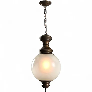 Brass pendant lamp, 1960s