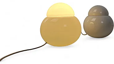 Pair of Daruma table lamps by Sergio Asti for Fontana Arte, 1970s