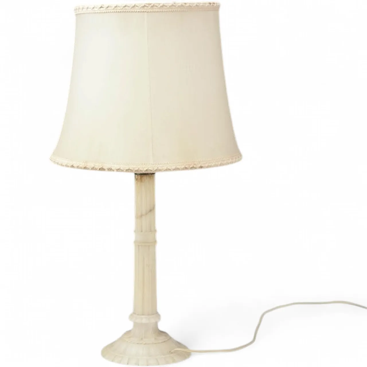 Lamp with alabaster base, 20th century 7