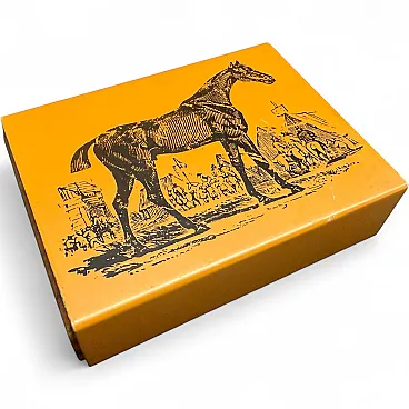 Mid-Century Modern metal and wood box, 1960s