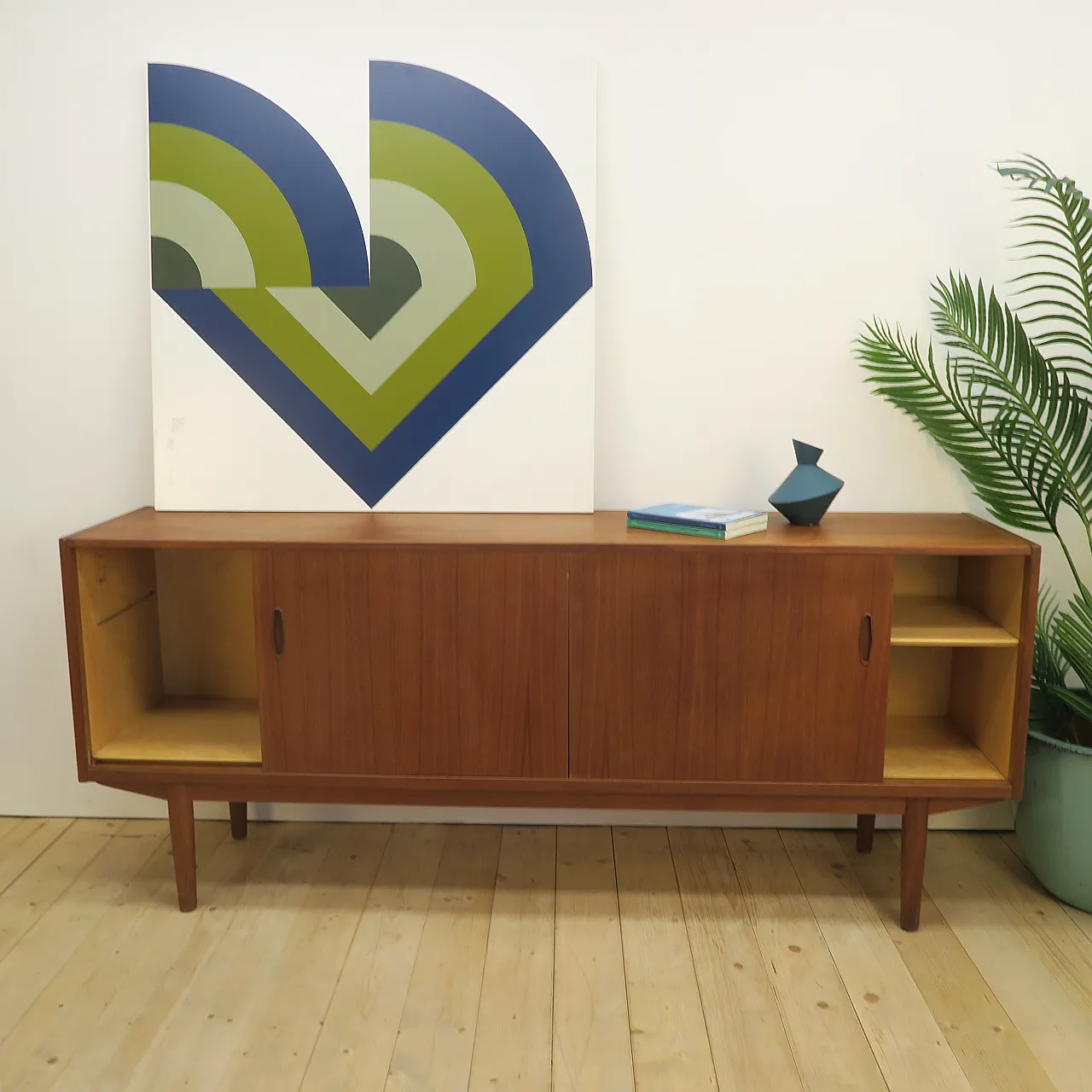 Sideboard Trio by Nils Jonsson for Troeds in teak, 1960s 2