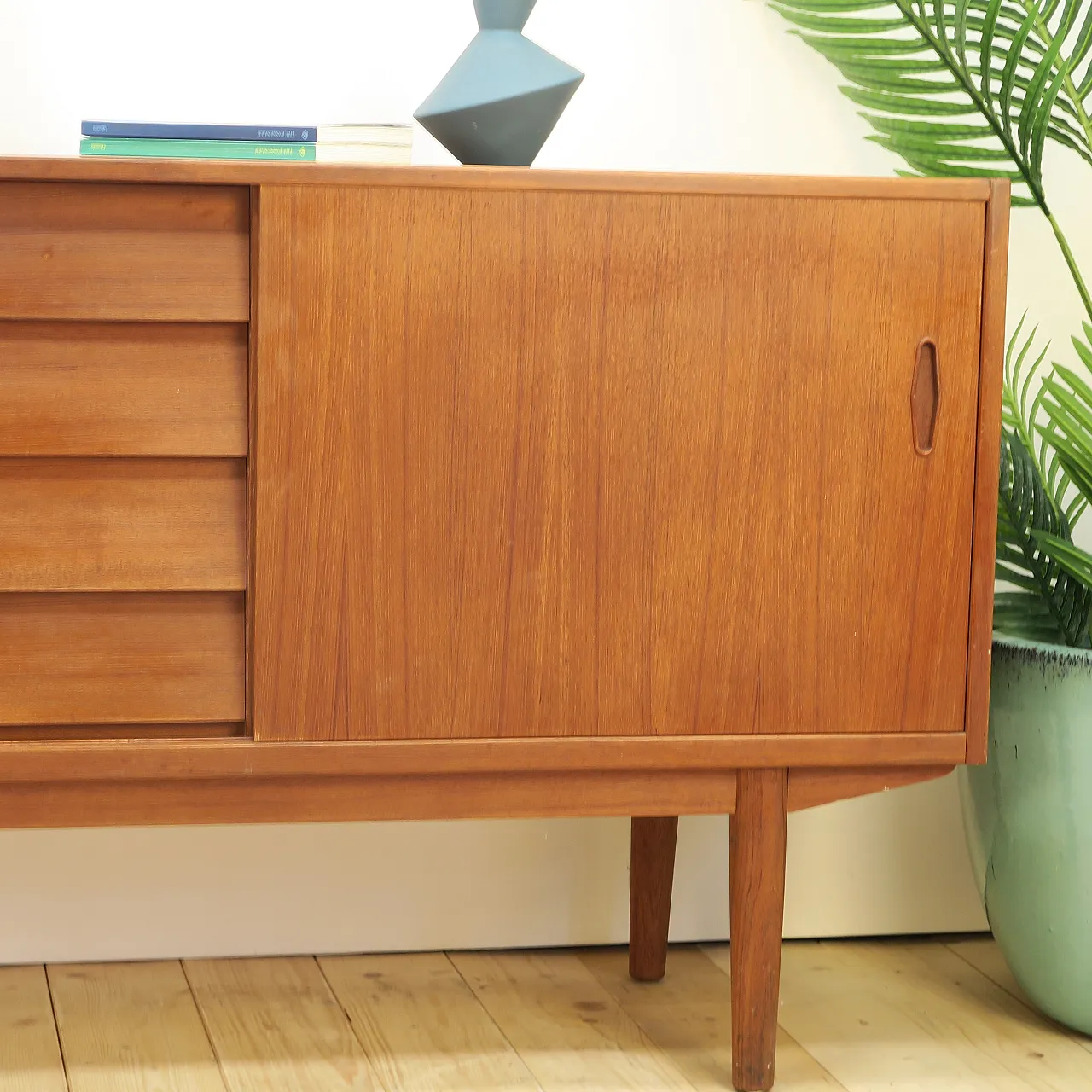 Sideboard Trio by Nils Jonsson for Troeds in teak, 1960s 3