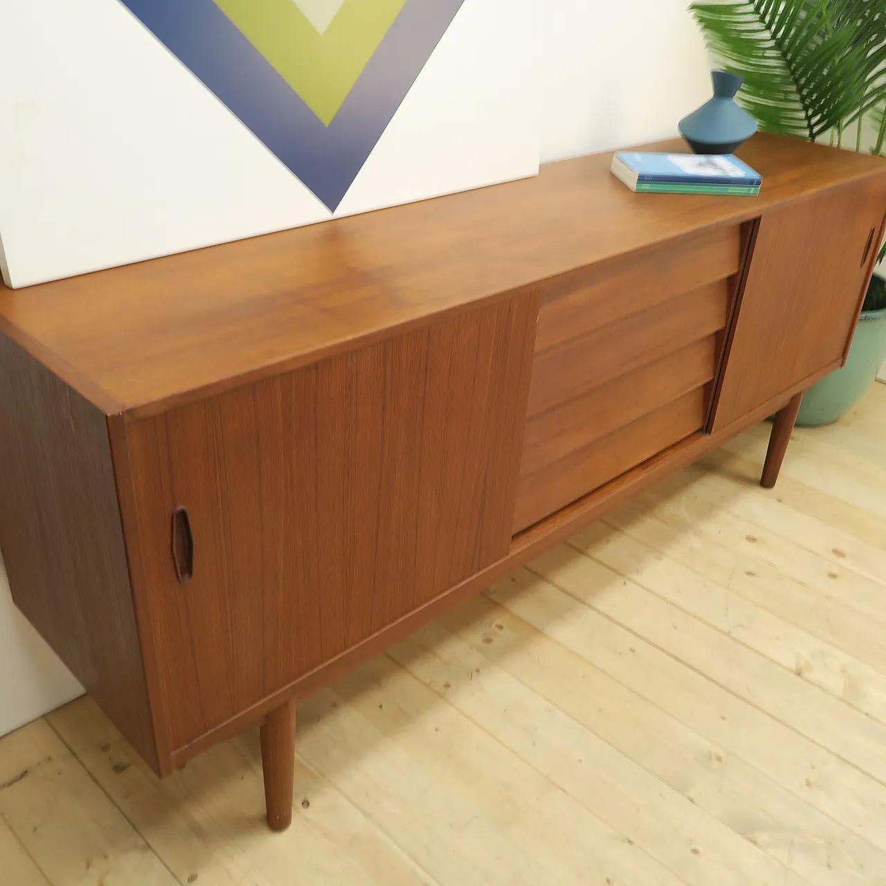 Sideboard Trio by Nils Jonsson for Troeds in teak, 1960s 4