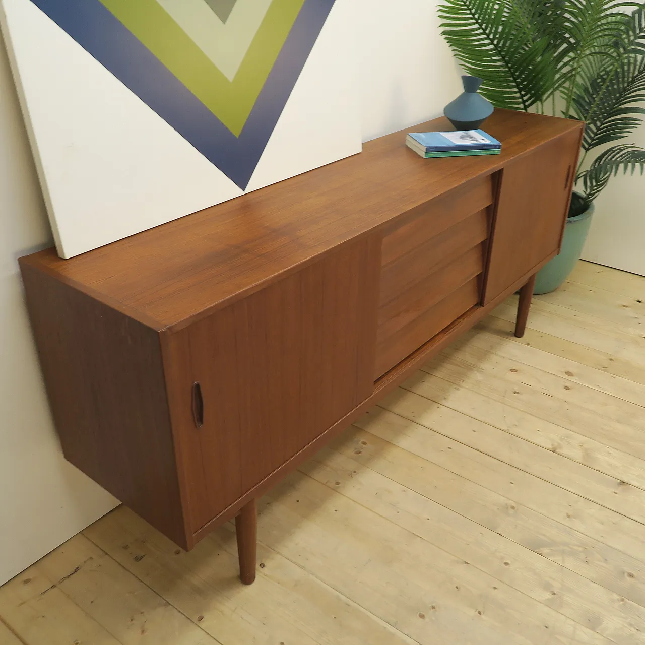 Sideboard Trio by Nils Jonsson for Troeds in teak, 1960s 5