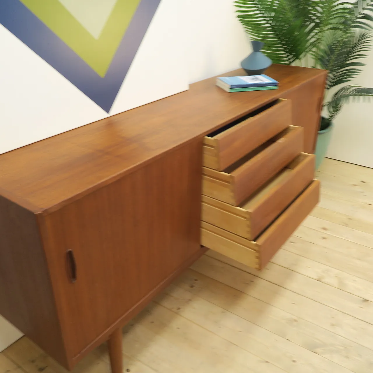 Sideboard Trio by Nils Jonsson for Troeds in teak, 1960s 7
