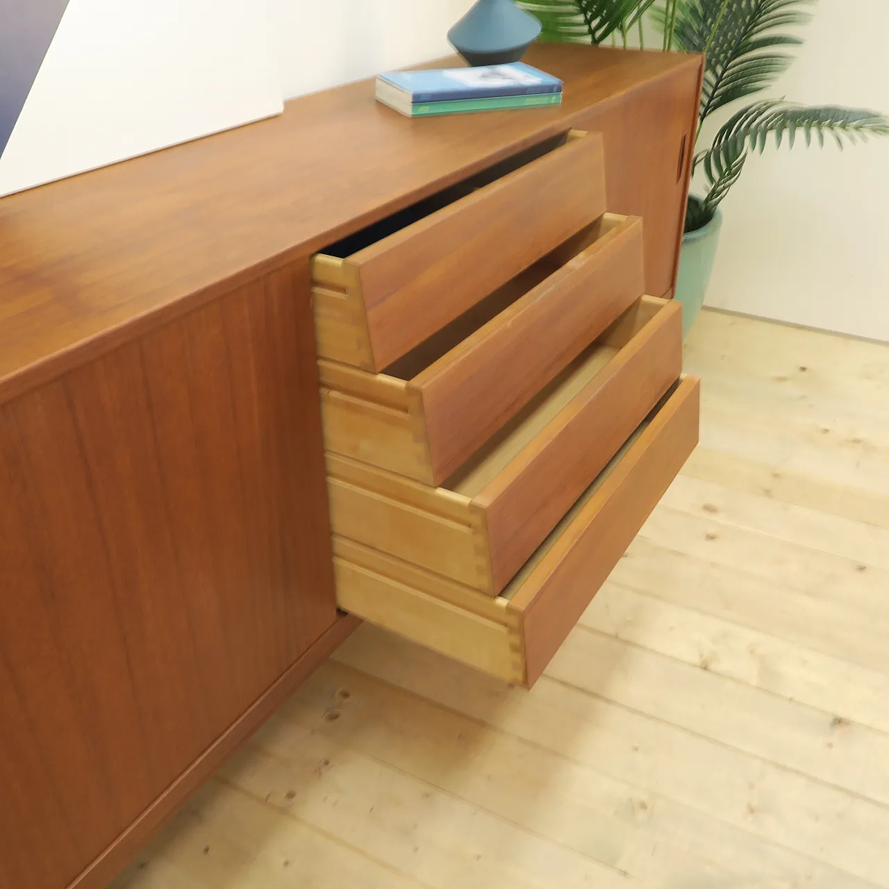 Sideboard Trio by Nils Jonsson for Troeds in teak, 1960s 8