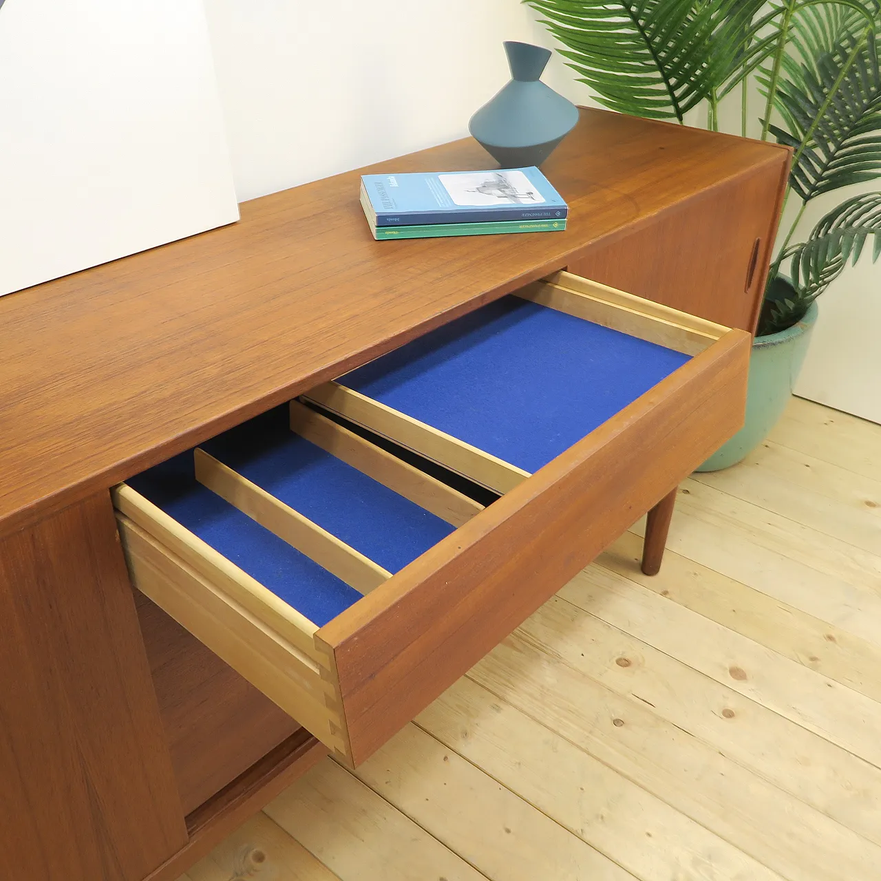 Sideboard Trio by Nils Jonsson for Troeds in teak, 1960s 9