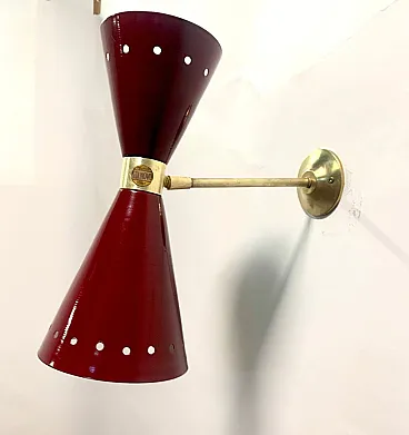 Diablo wall lamp by Stilnovo, 1950s