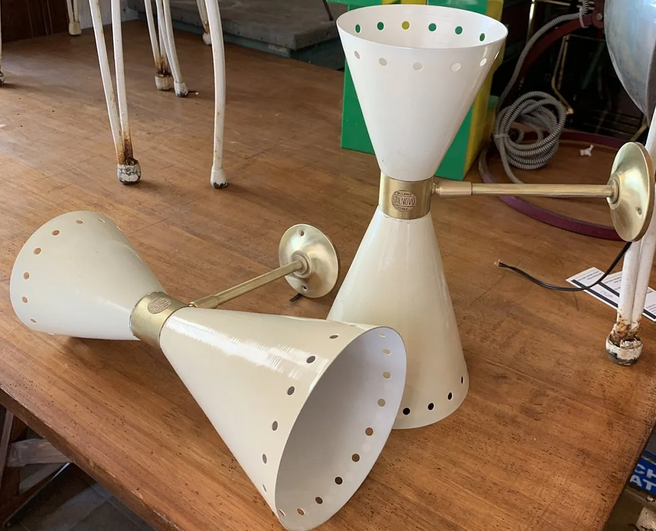 Lampada da parete modello Diablo di Stilnovo, anni '50 1