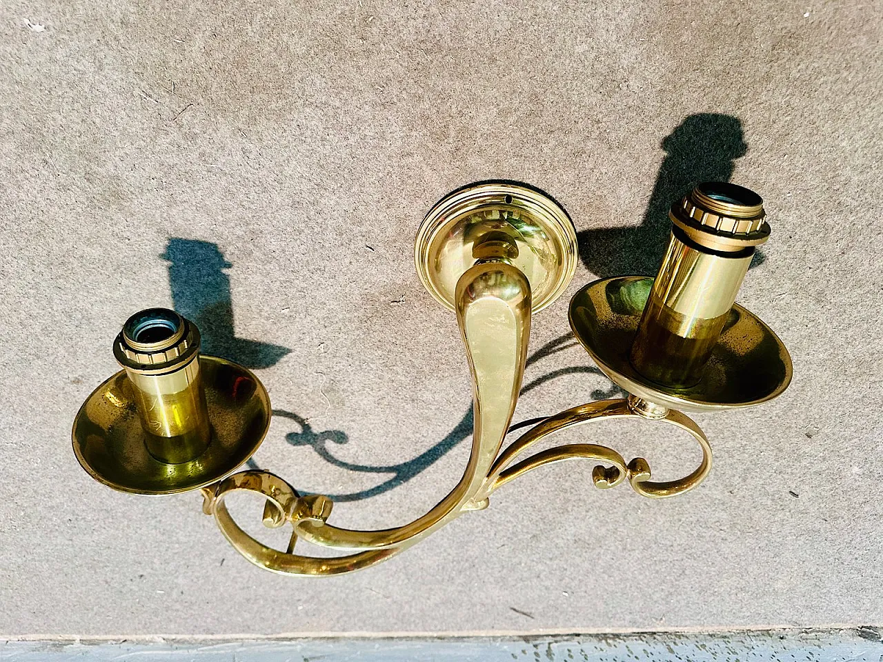 Lampade da parete in bronzo, inizio XX secolo, set di 2 3