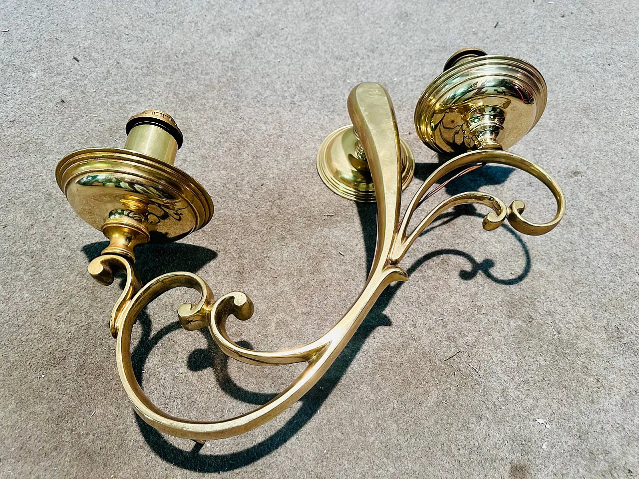 Lampade da parete in bronzo, inizio XX secolo, set di 2 4
