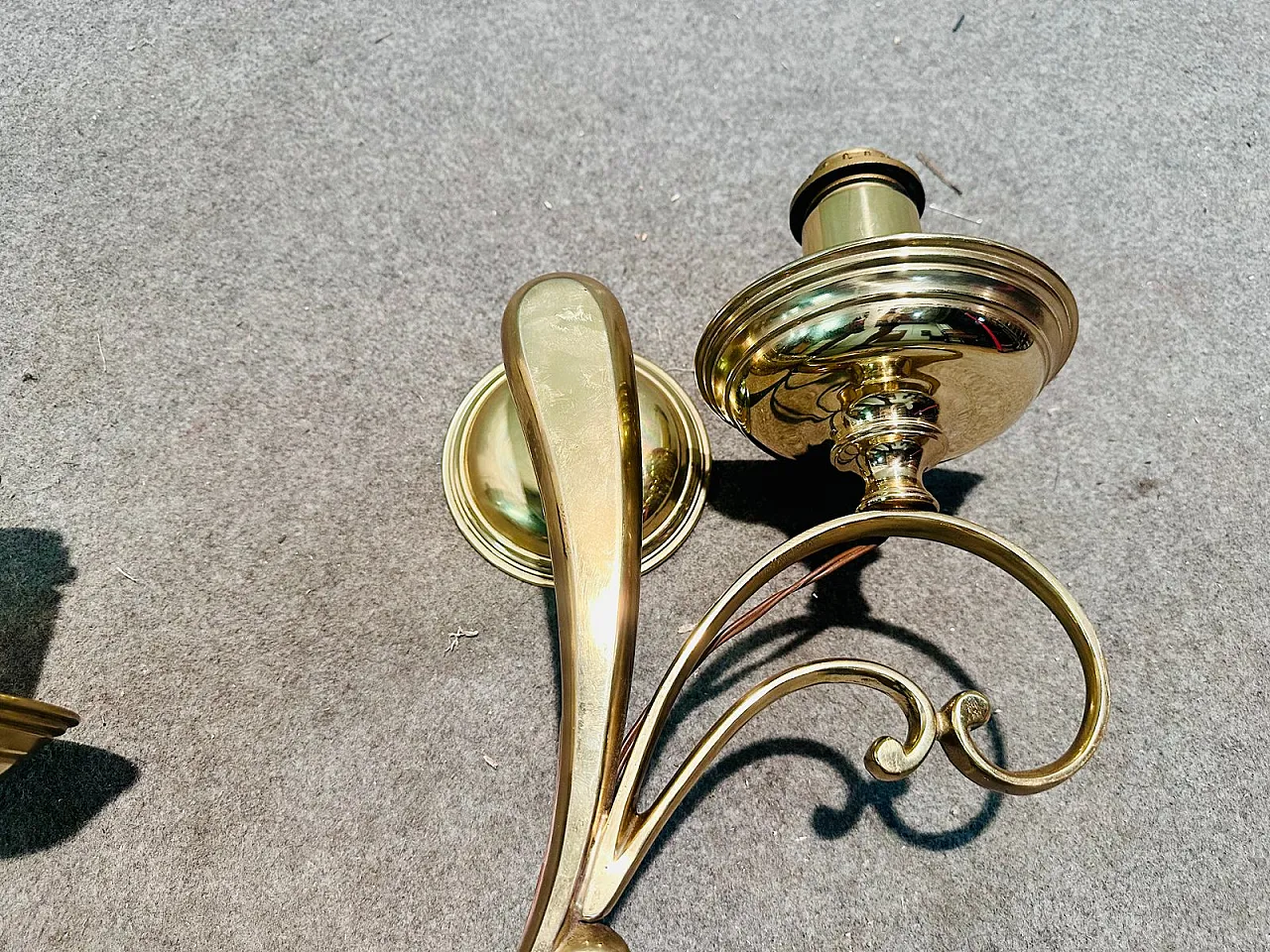 Lampade da parete in bronzo, inizio XX secolo, set di 2 5