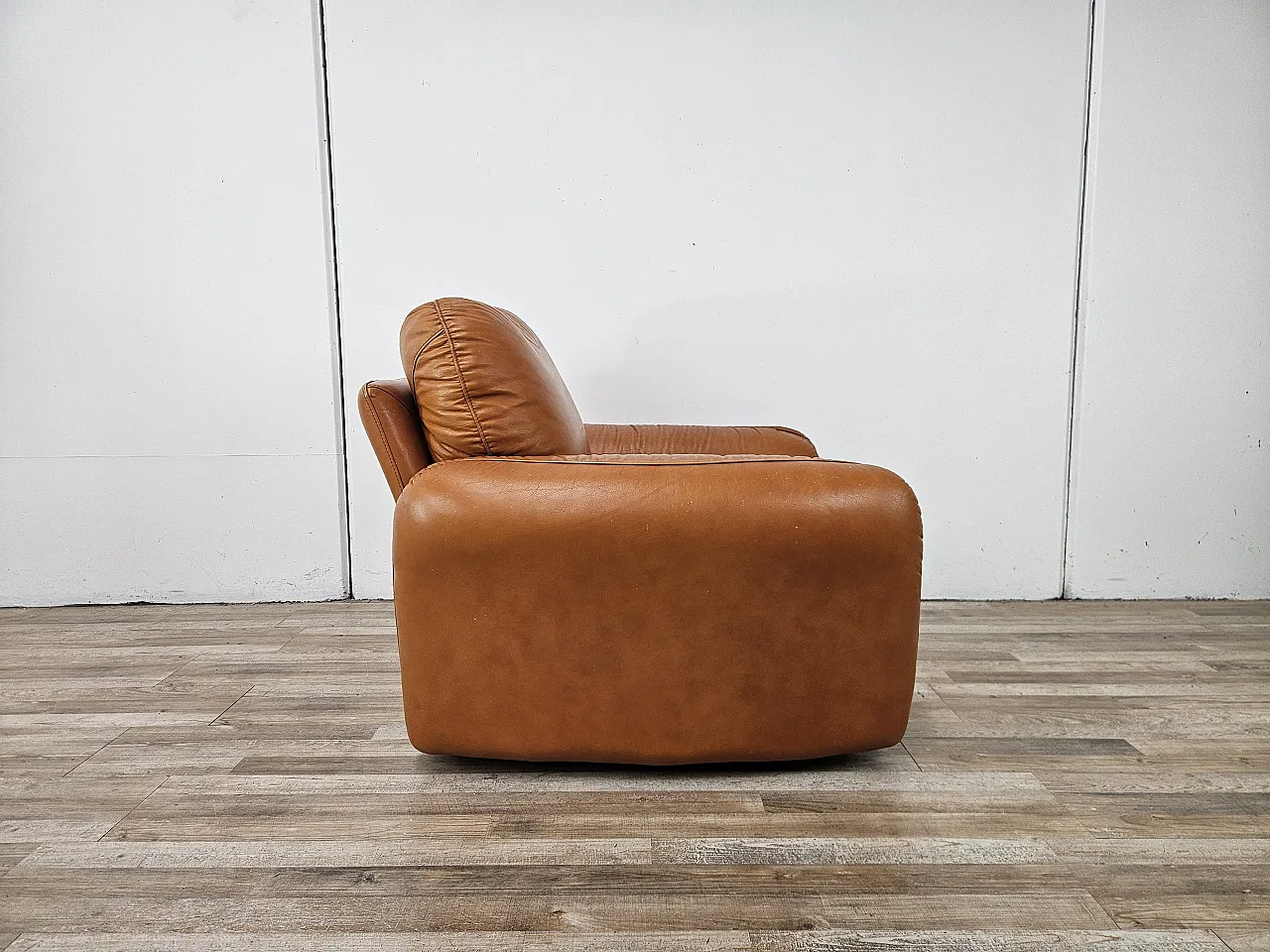Poltrona in pelle Piumotto di Arrigo Arrigoni per Busnelli, 1970 2
