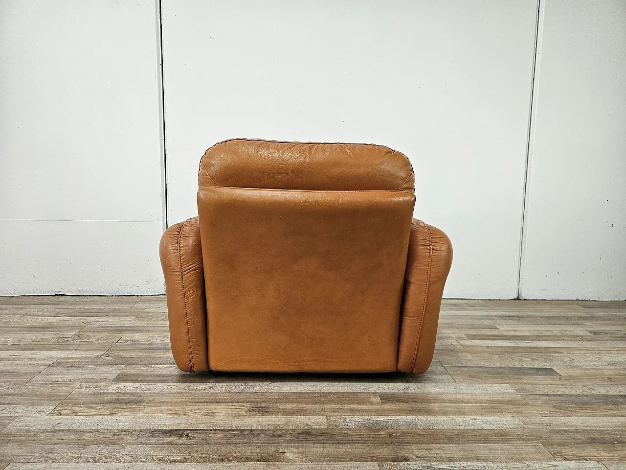 Poltrona in pelle Piumotto di Arrigo Arrigoni per Busnelli, 1970 3