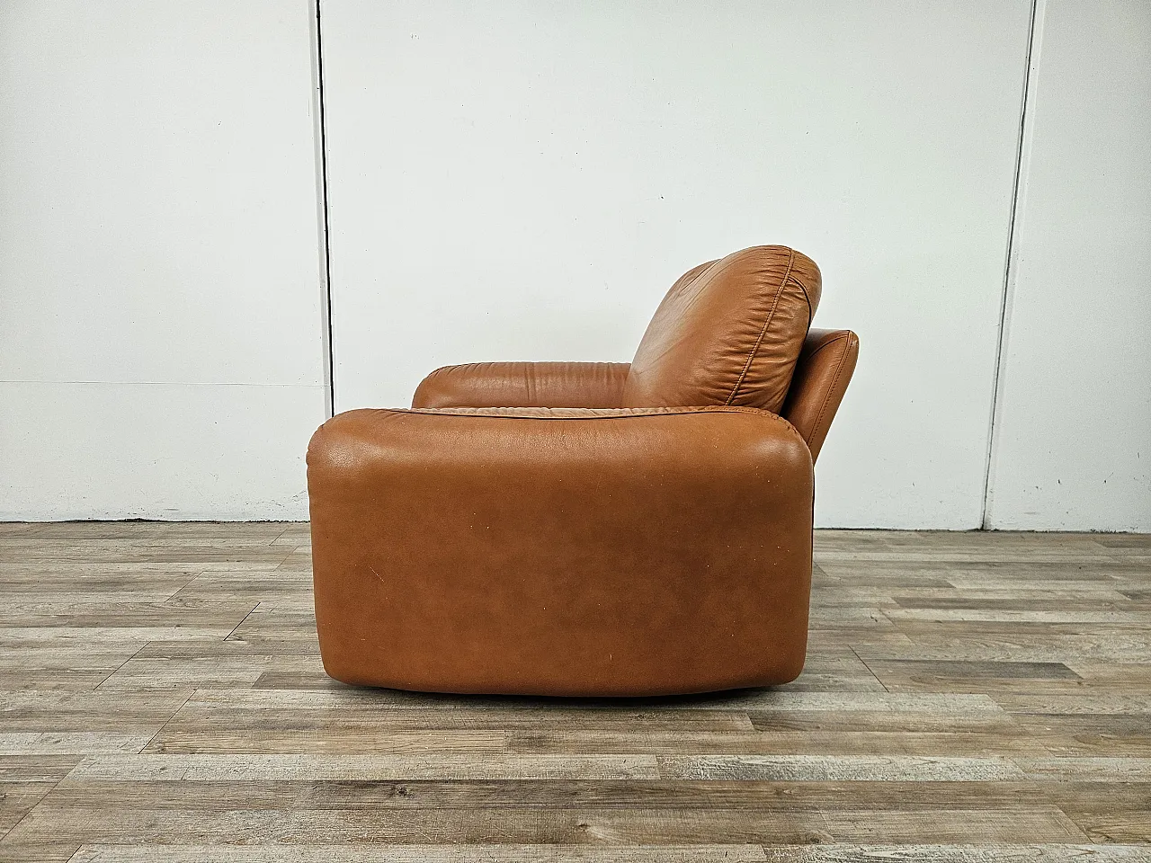 Poltrona in pelle Piumotto di Arrigo Arrigoni per Busnelli, 1970 4