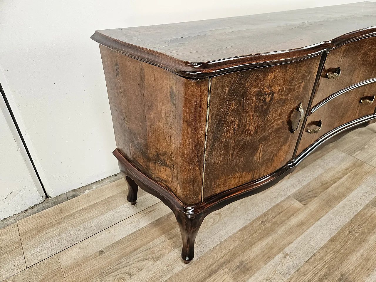 Toelette Chippendale in radica di noce, 1940 2