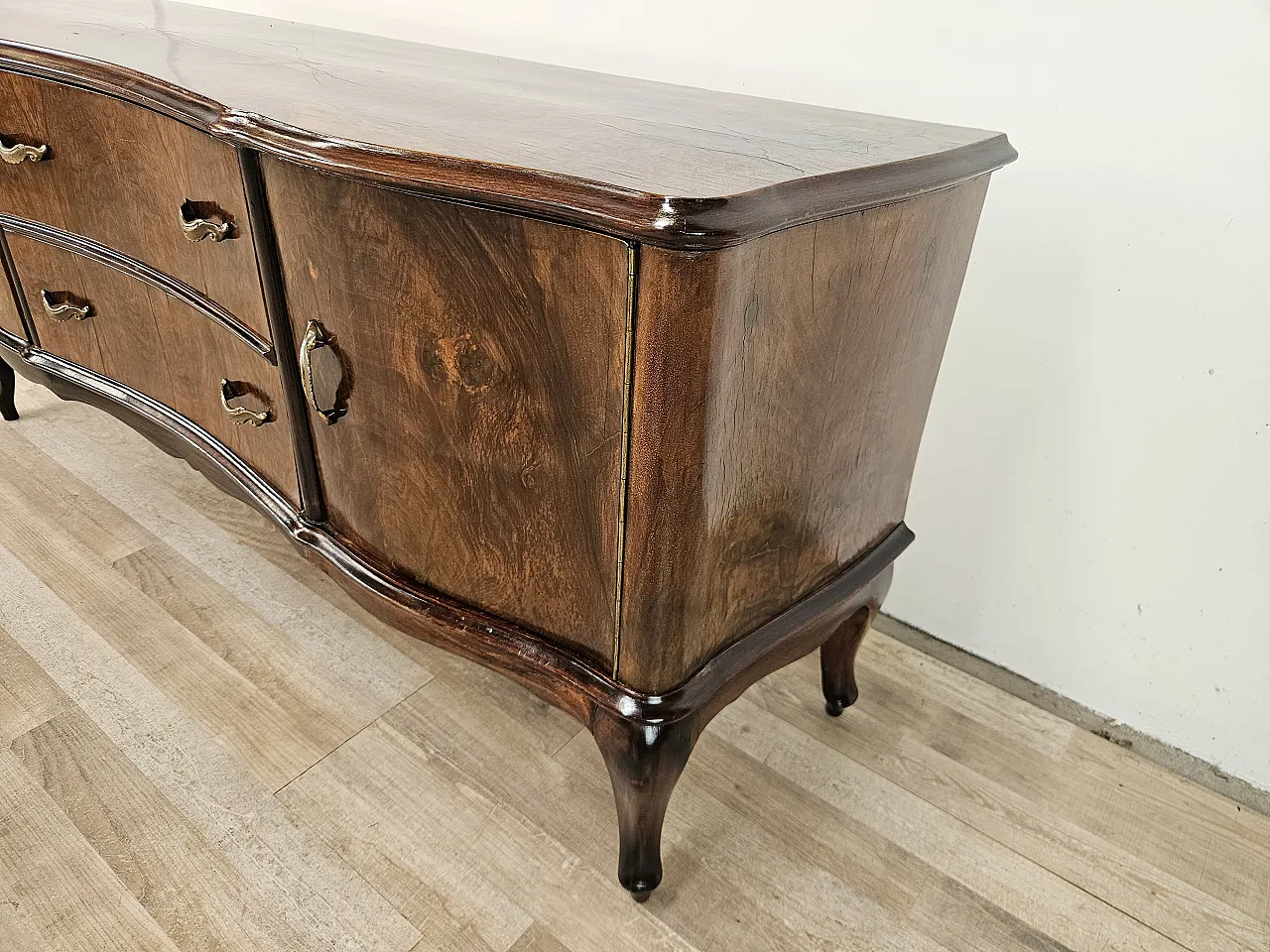 Toelette Chippendale in radica di noce, 1940 3