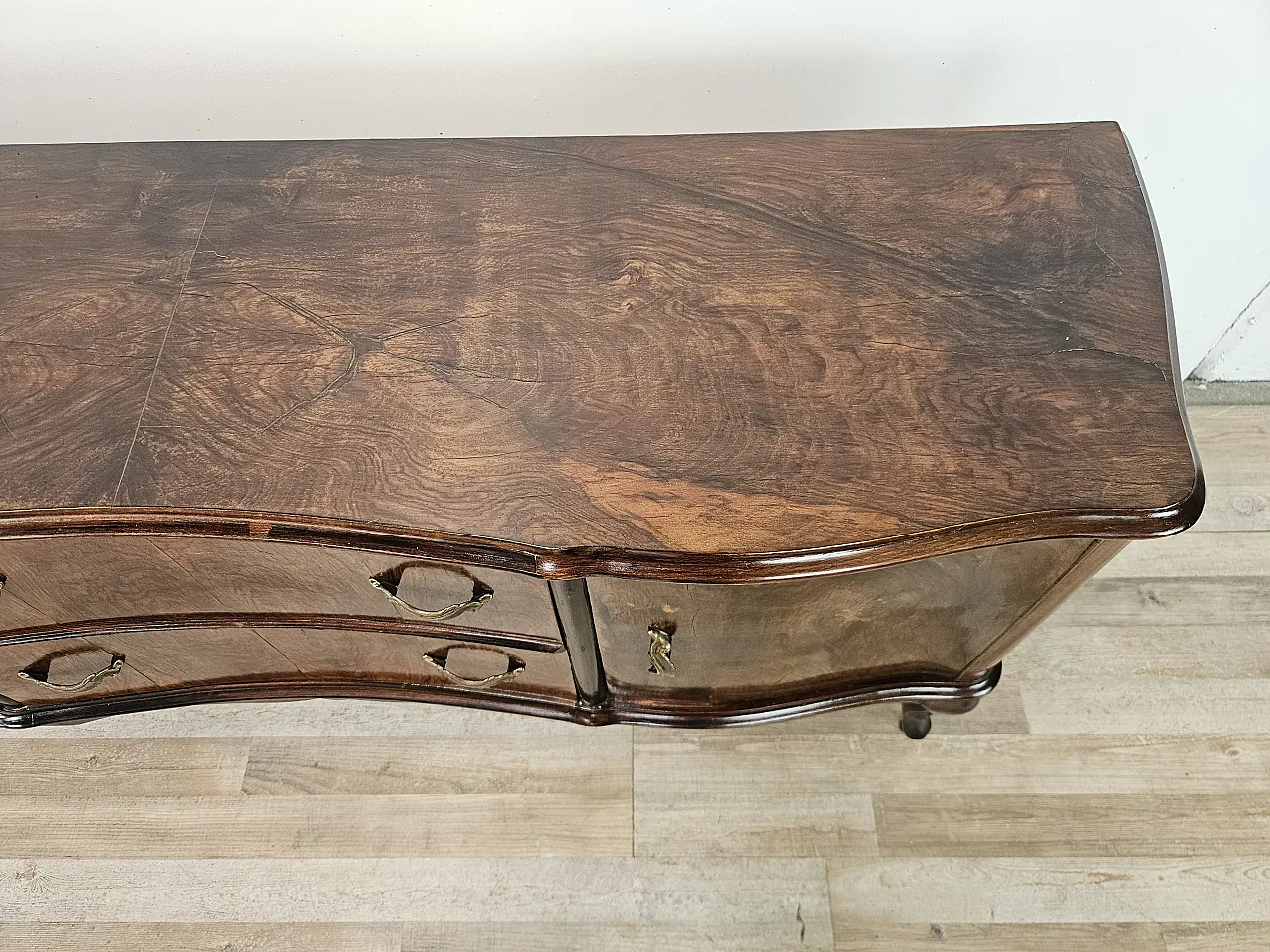 Toelette Chippendale in radica di noce, 1940 5