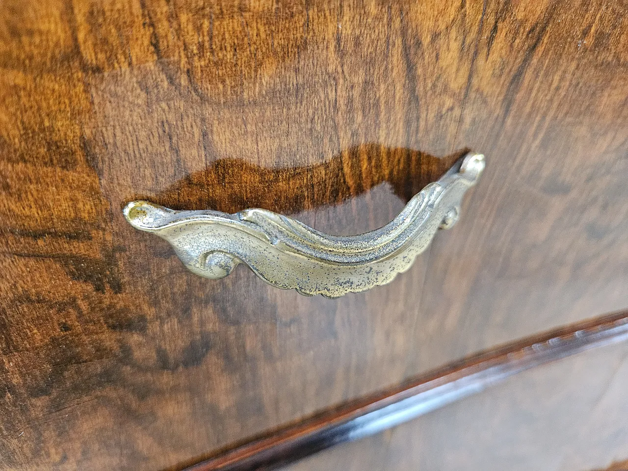 Toelette Chippendale in radica di noce, 1940 11