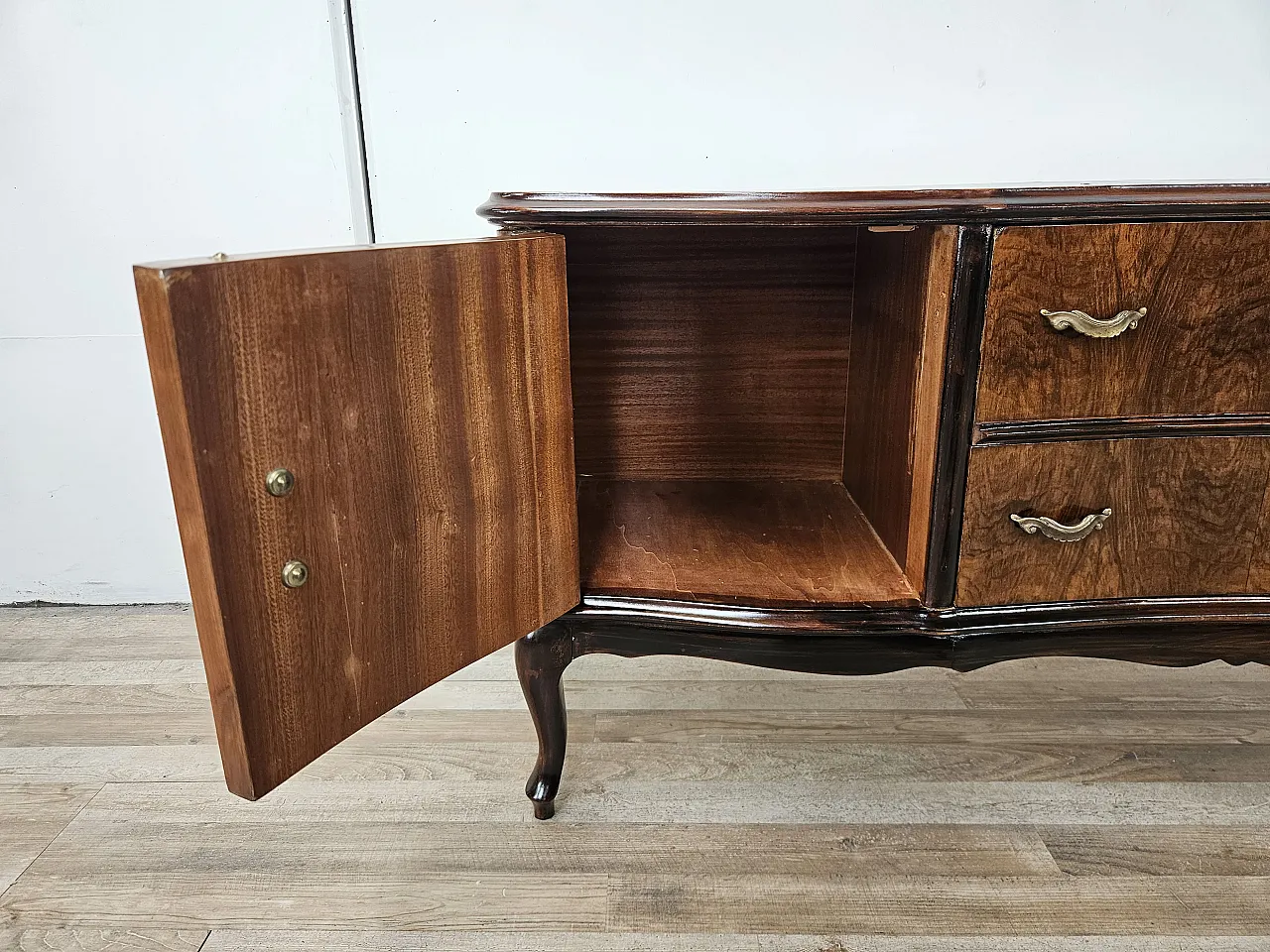 Toelette Chippendale in radica di noce, 1940 12