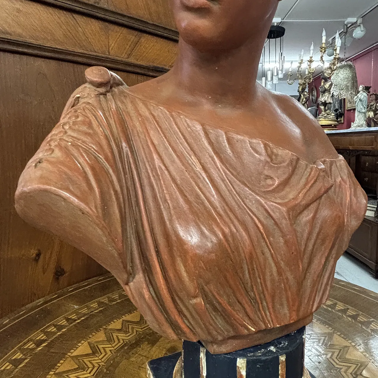 Terracotta sculpture with patina,  19th century 3