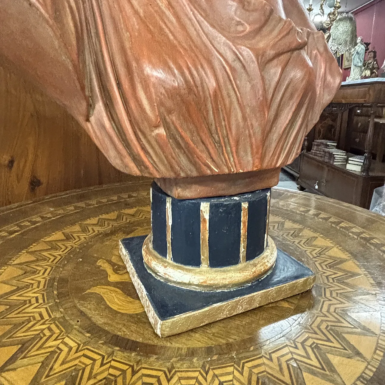 Terracotta sculpture with patina,  19th century 4