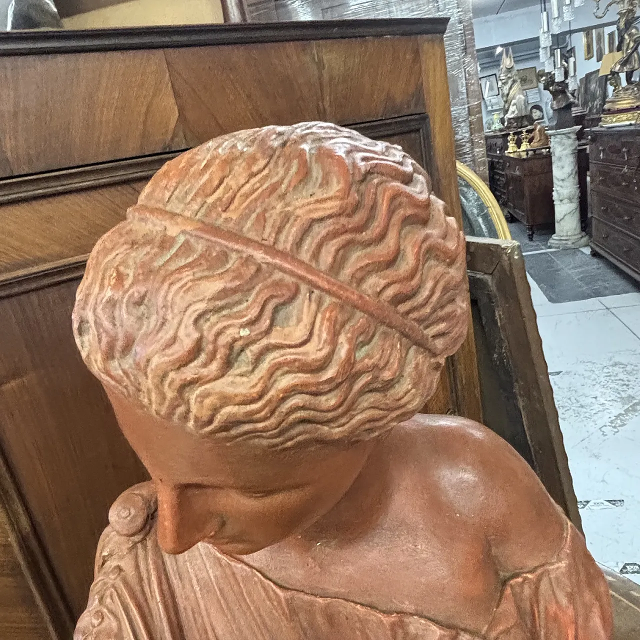 Terracotta sculpture with patina,  19th century 5