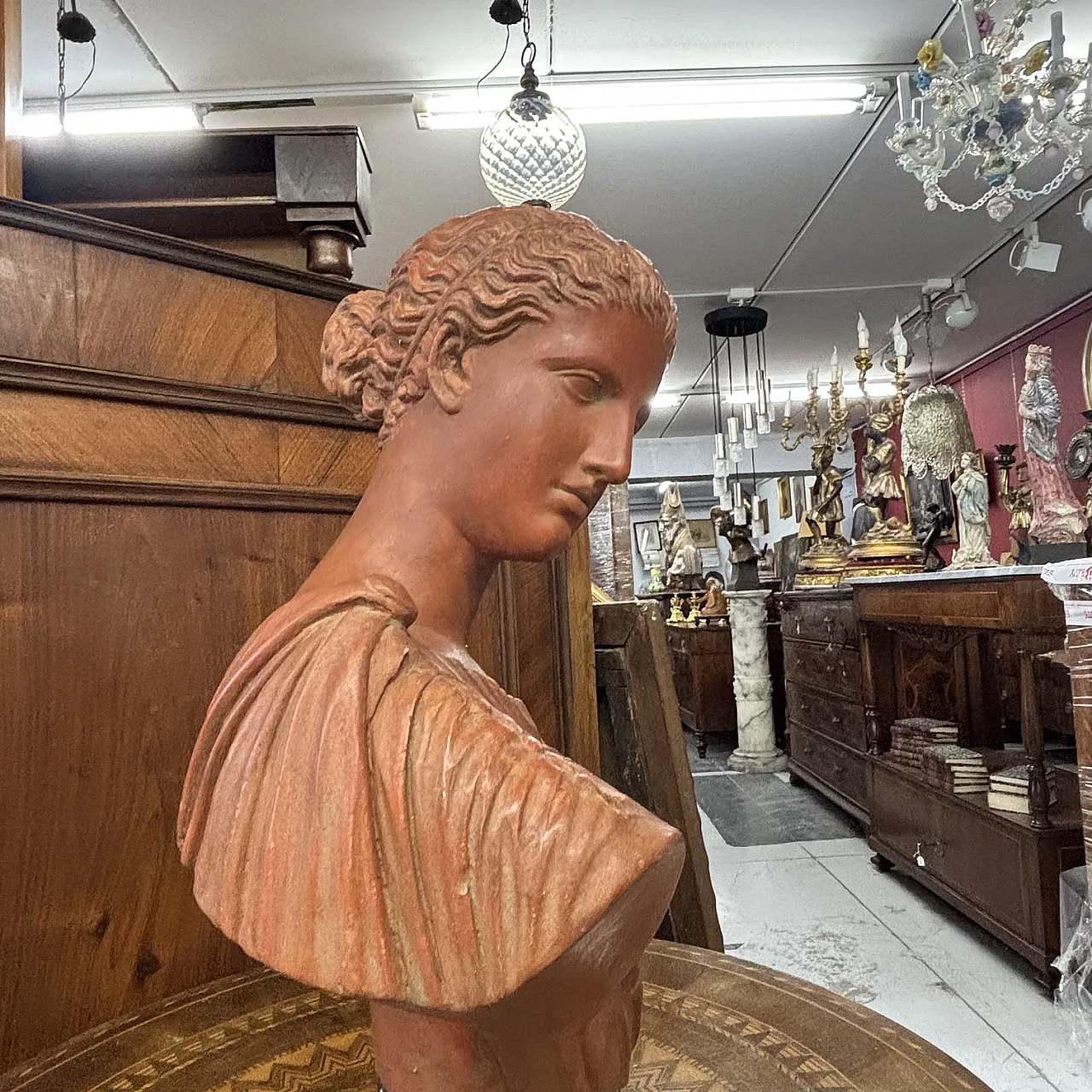 Terracotta sculpture with patina,  19th century 8