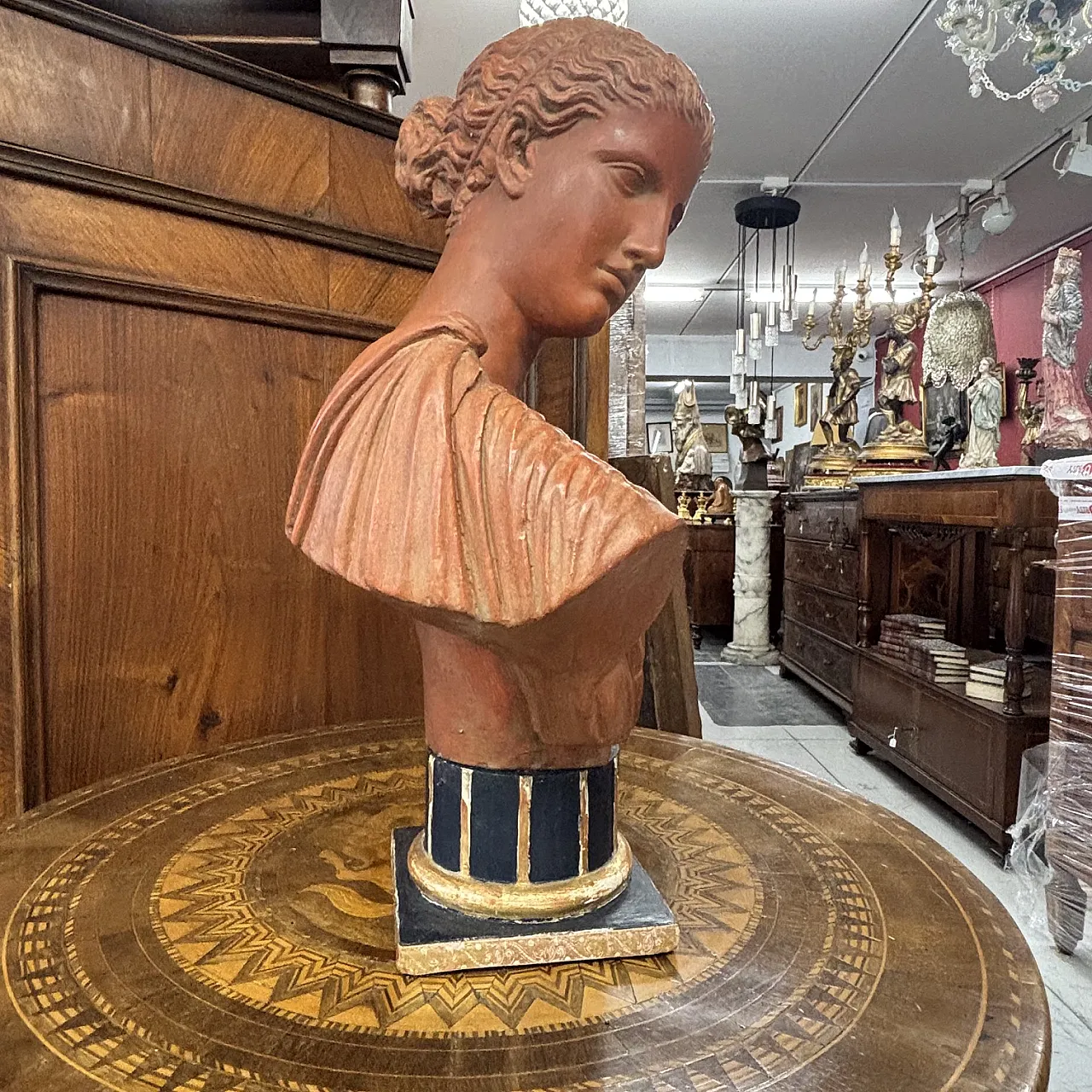 Terracotta sculpture with patina,  19th century 9