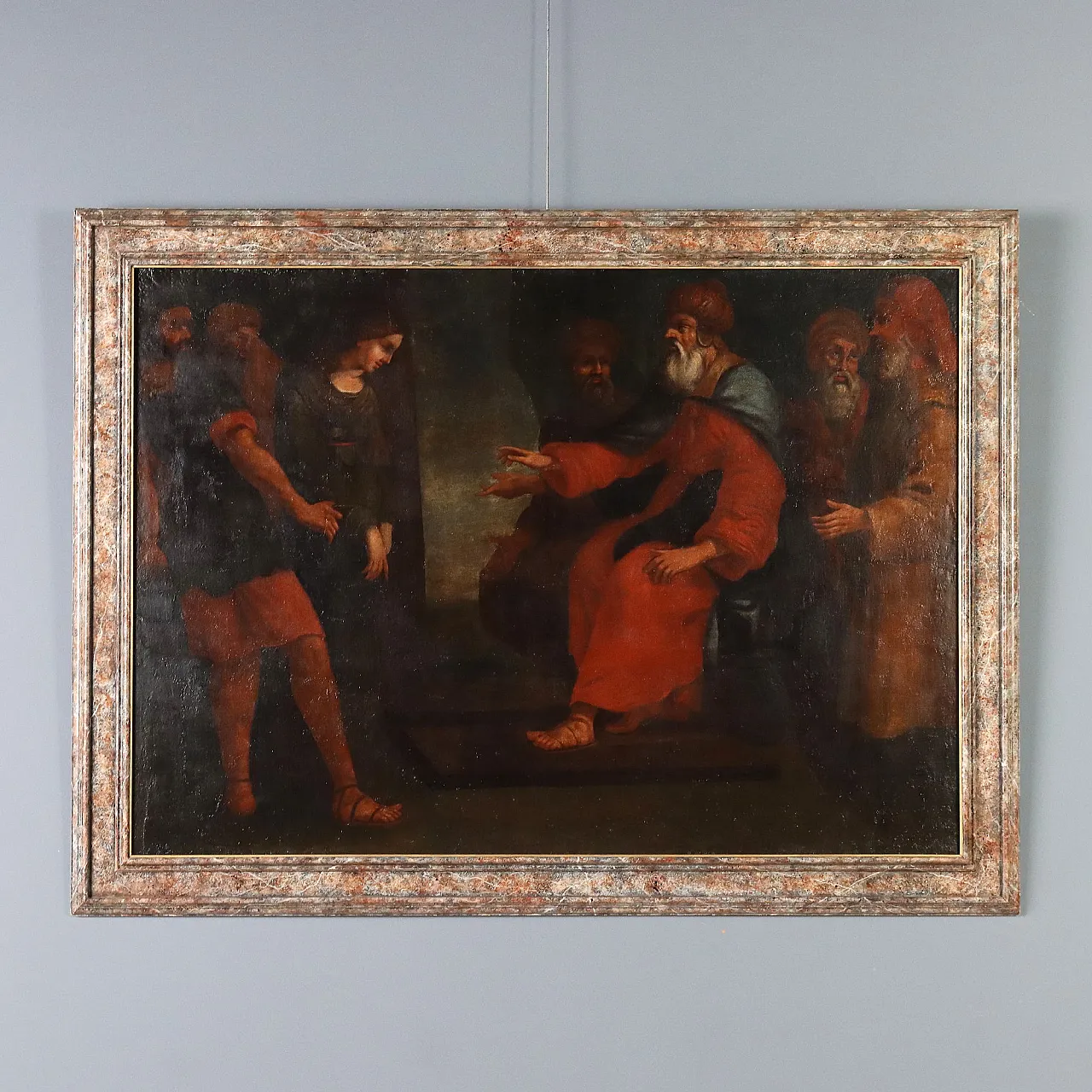 Painting Biblical Scene, oil on canvas, 17th century 1