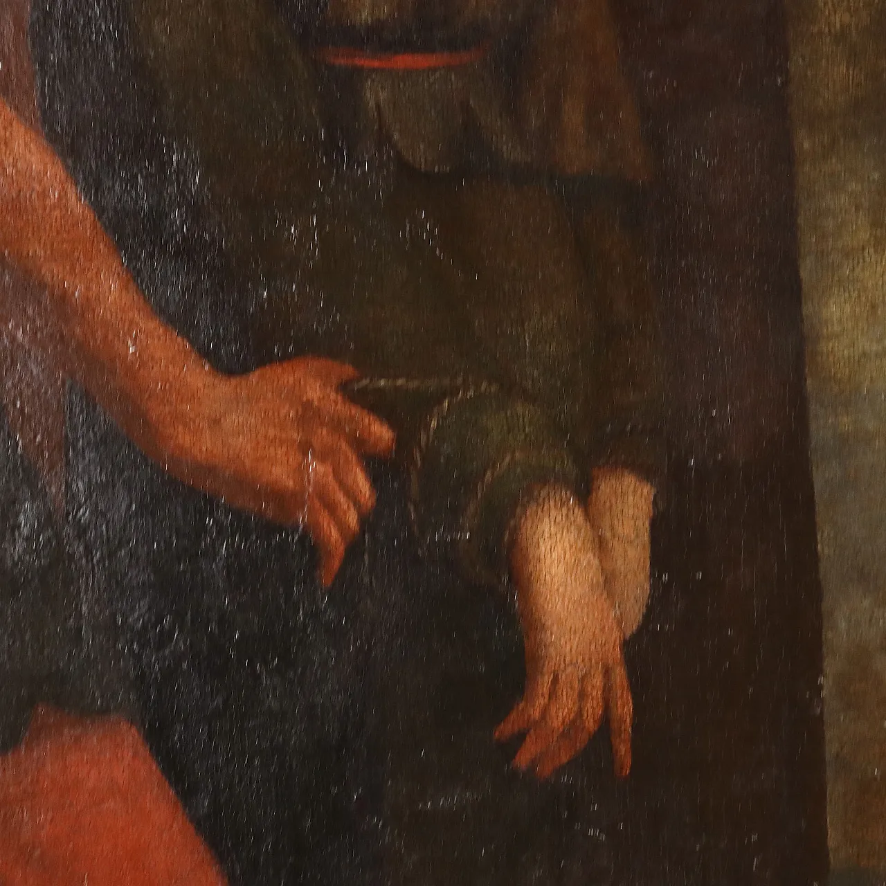 Painting Biblical Scene, oil on canvas, 17th century 5