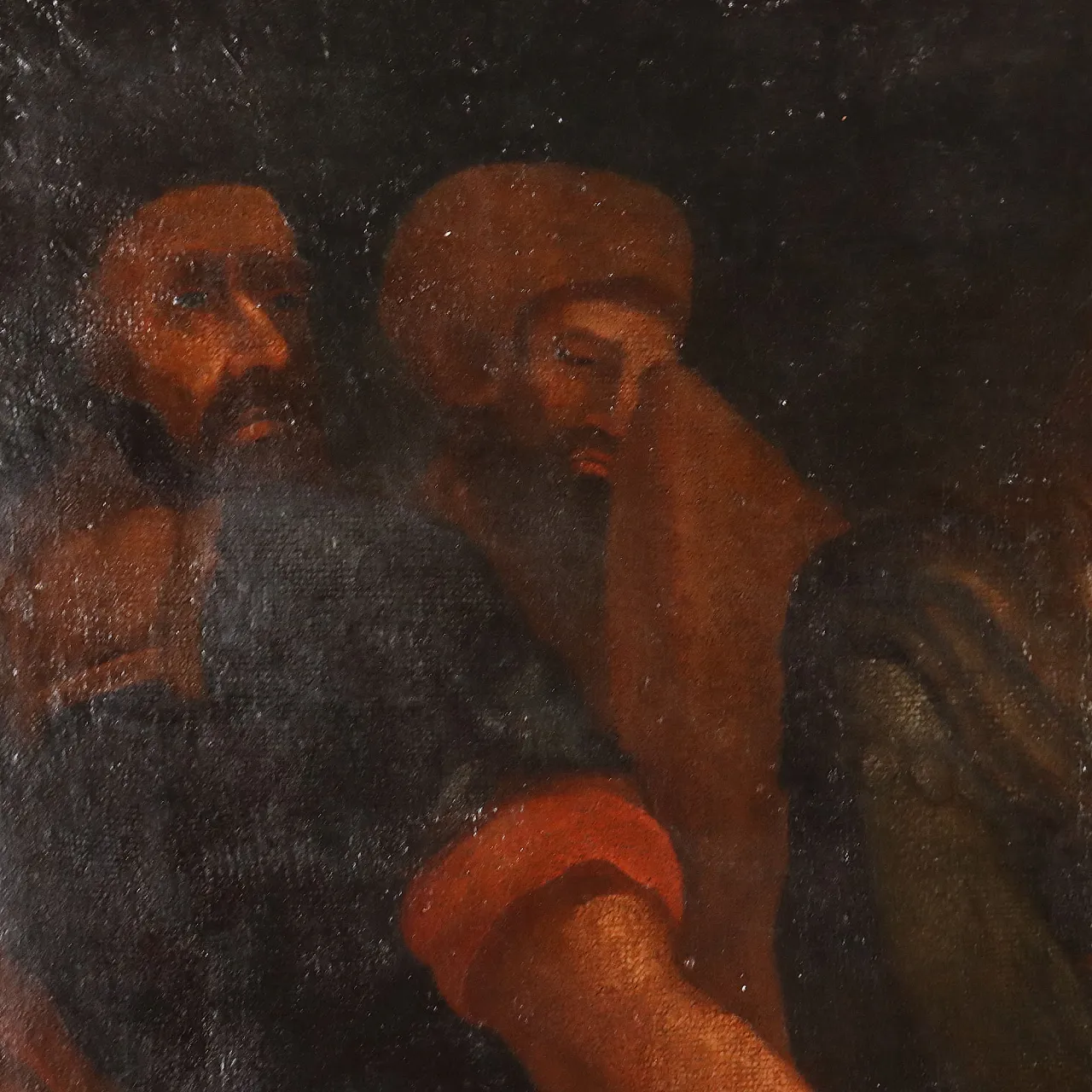 Painting Biblical Scene, oil on canvas, 17th century 6