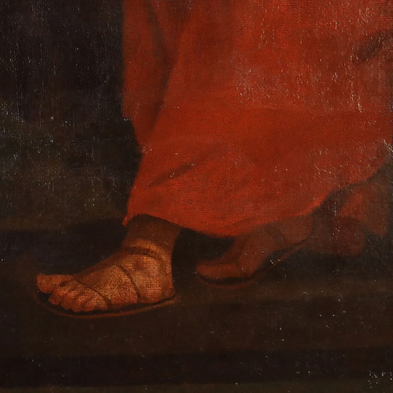 Painting Biblical Scene, oil on canvas, 17th century 9