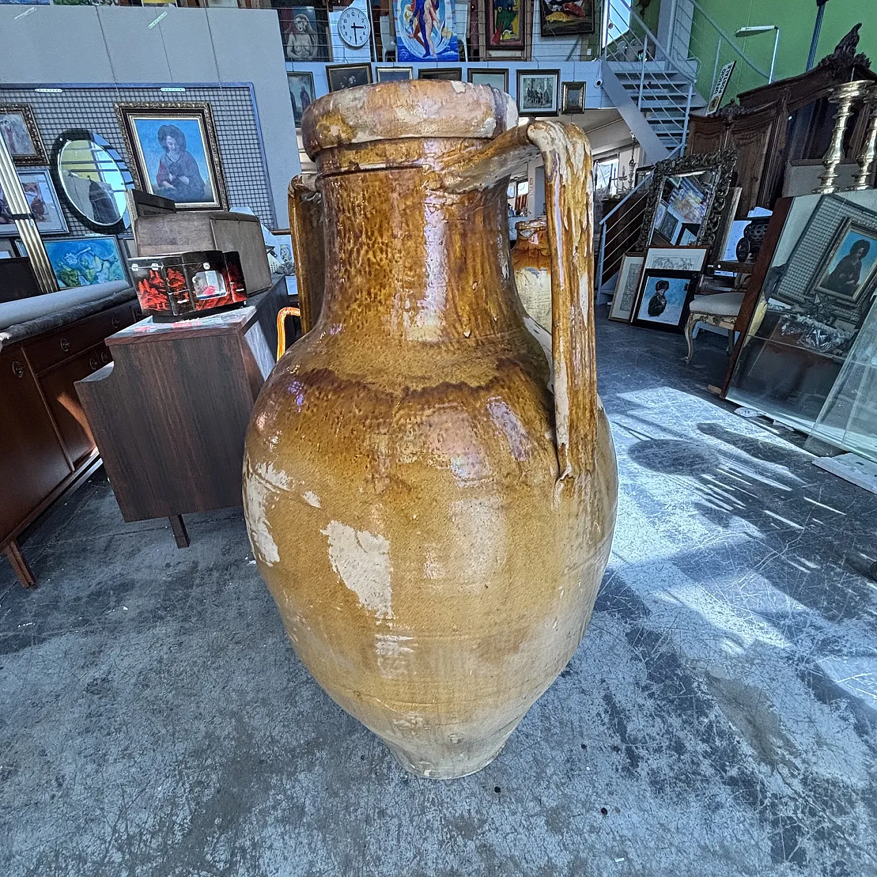 Garden vase, Capasone Apulian jar, 19th century 1