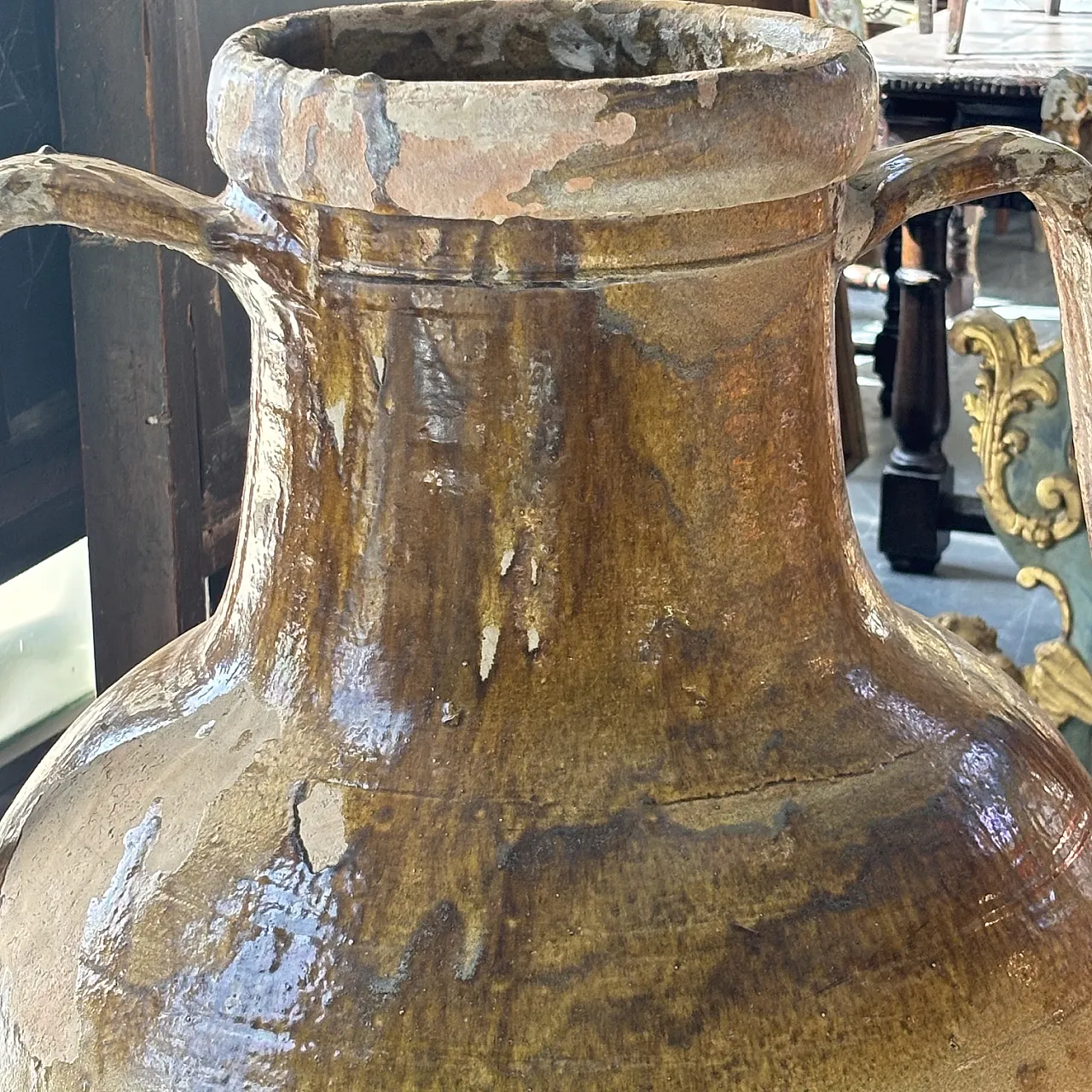 Garden vase, Capasone Apulian jar, 19th century 2