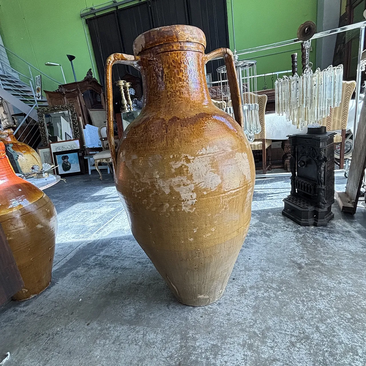 Garden vase, Capasone Apulian jar, 19th century 5
