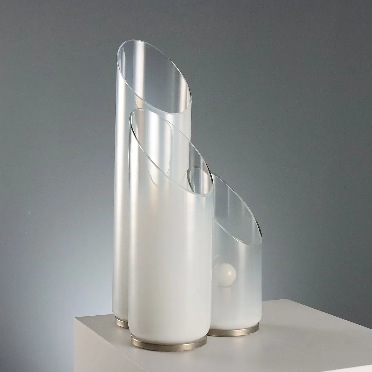3 Glass table lamps, 1970s 7