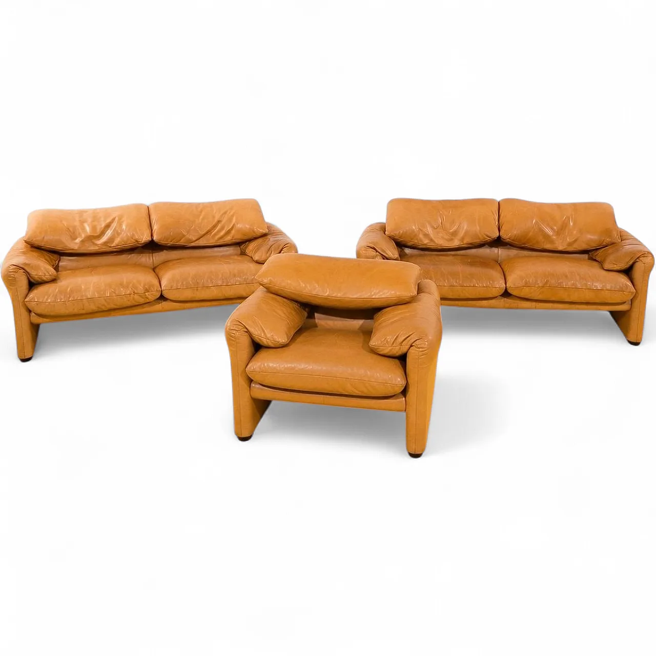 Maralunga living room by Vico Magistretti for Cassina, 1970s 30