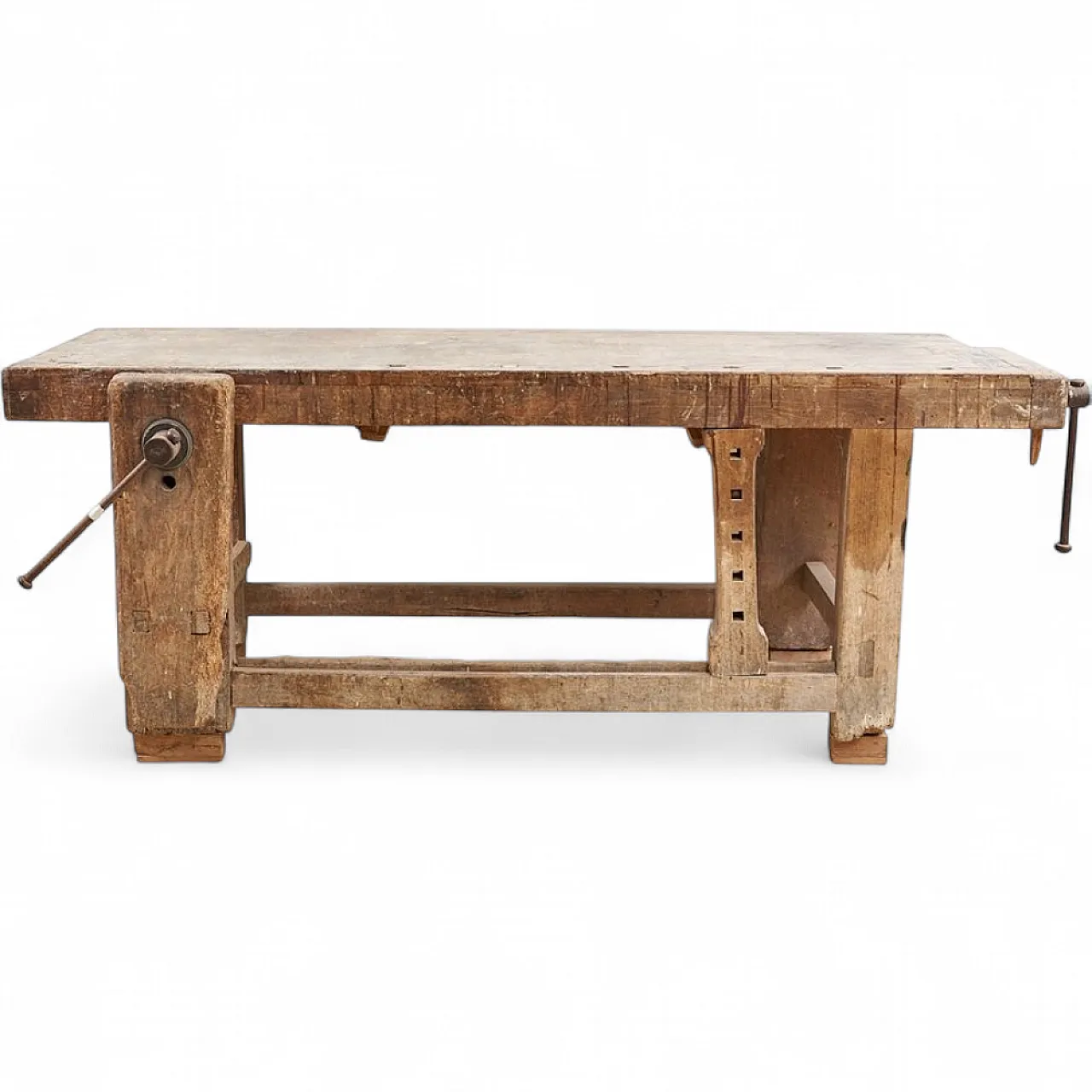Antique carpenter Work table in Wood, 20th century 13
