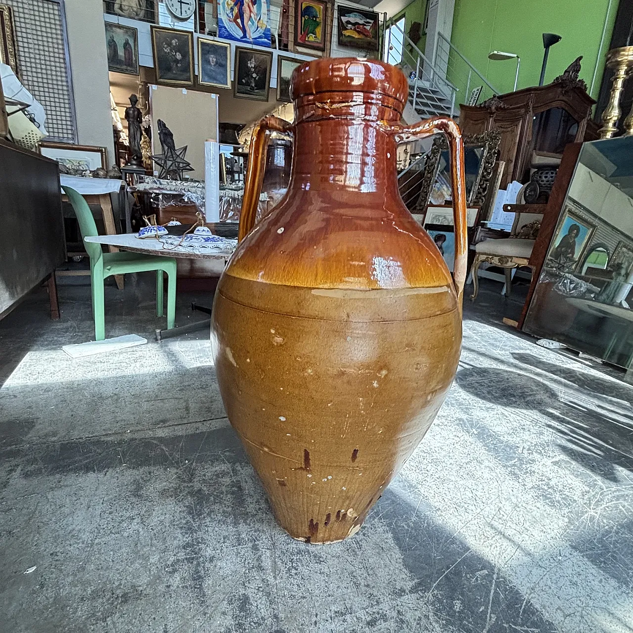 Garden vase, Capasone Apulian jar, 19th century 8
