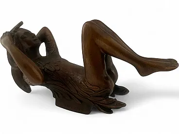 Ernst Fuchs Sculpture Bronze Kunst Köngin der Nacht Papageno Bronce