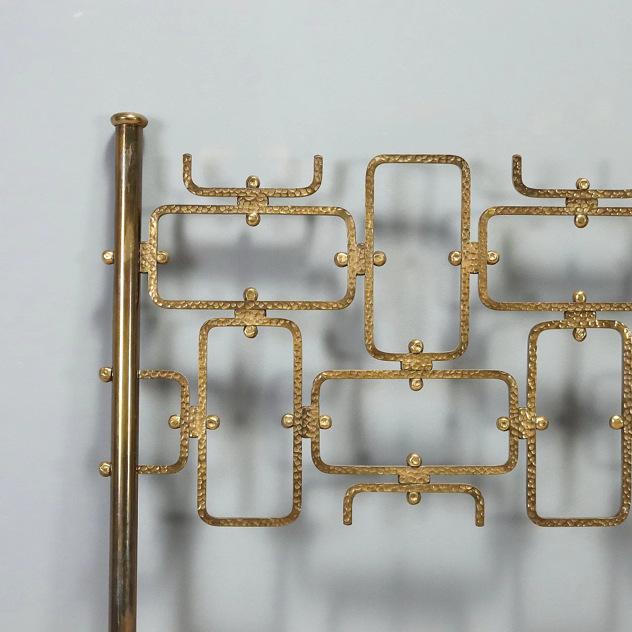 Brass double bed headboard, 1960s 4