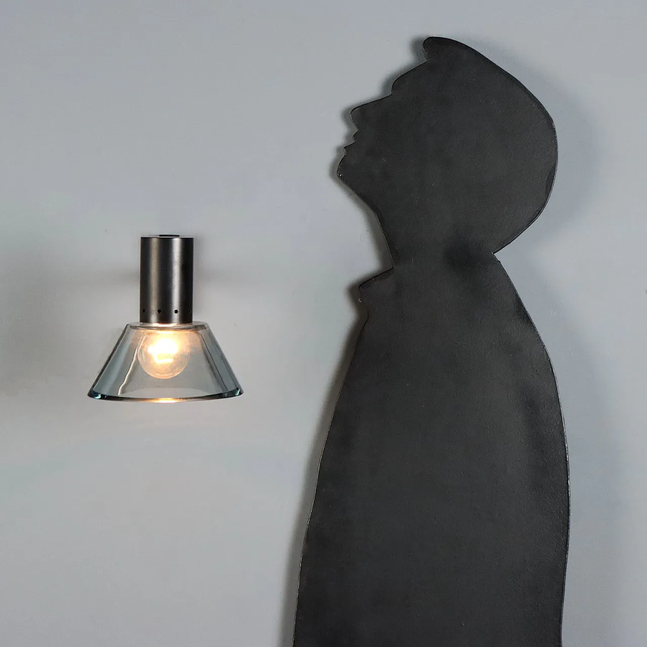Murano glass wall lamp, 20th century 2