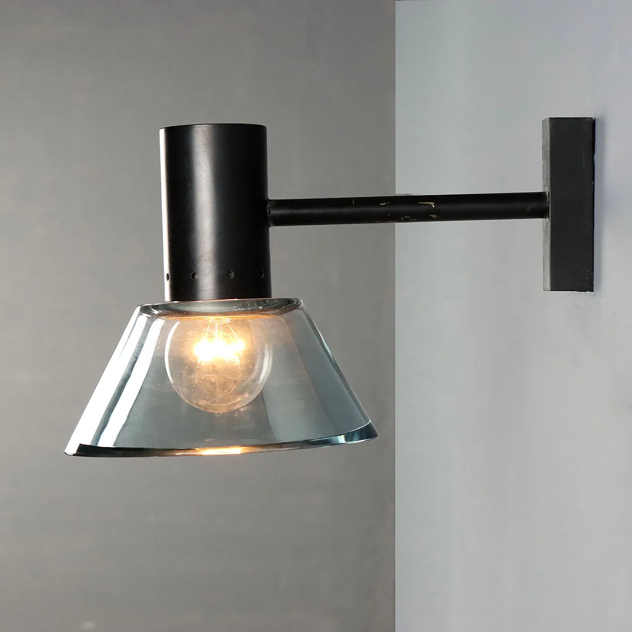 Murano glass wall lamp, 20th century 3