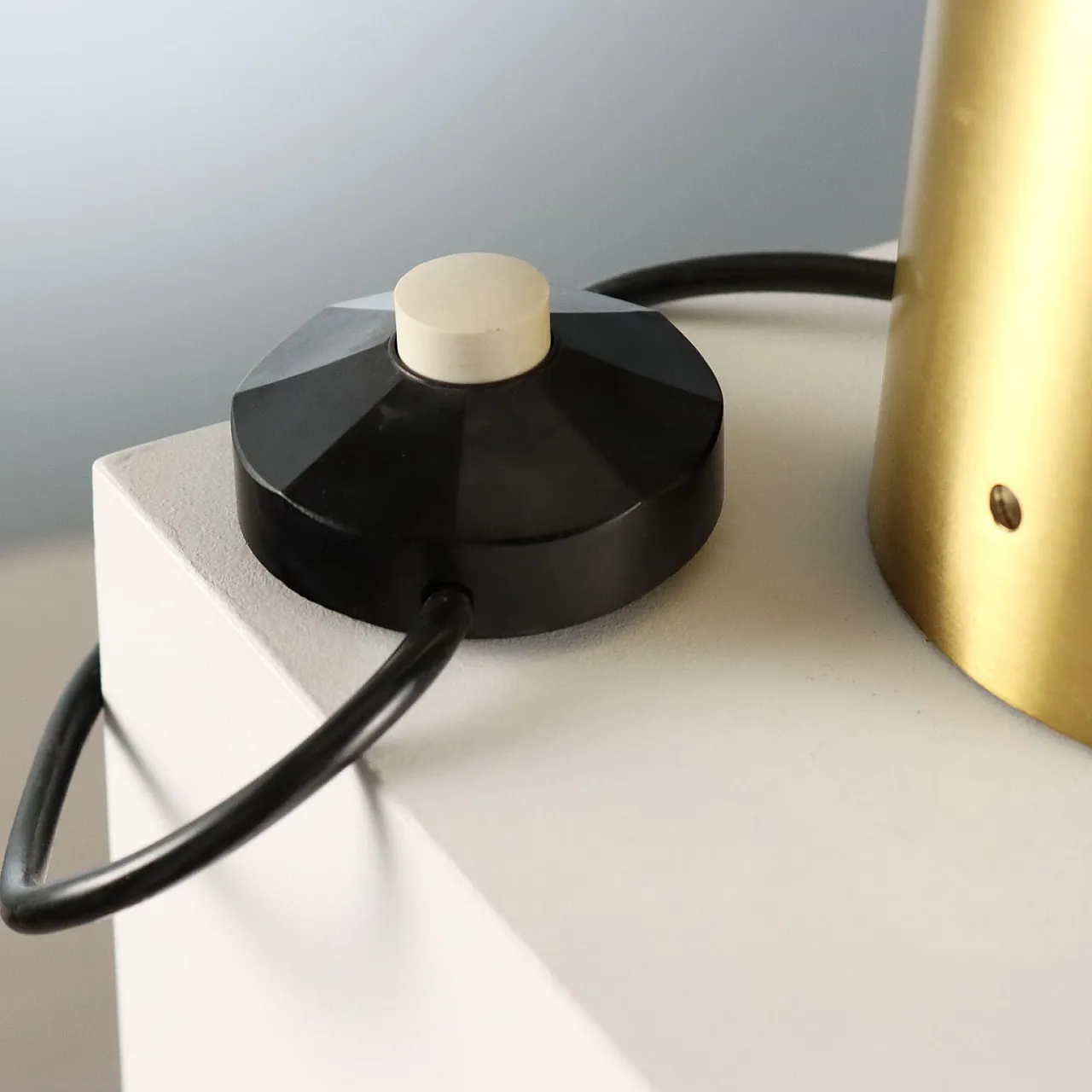 Brass table lamp, 1970s 7