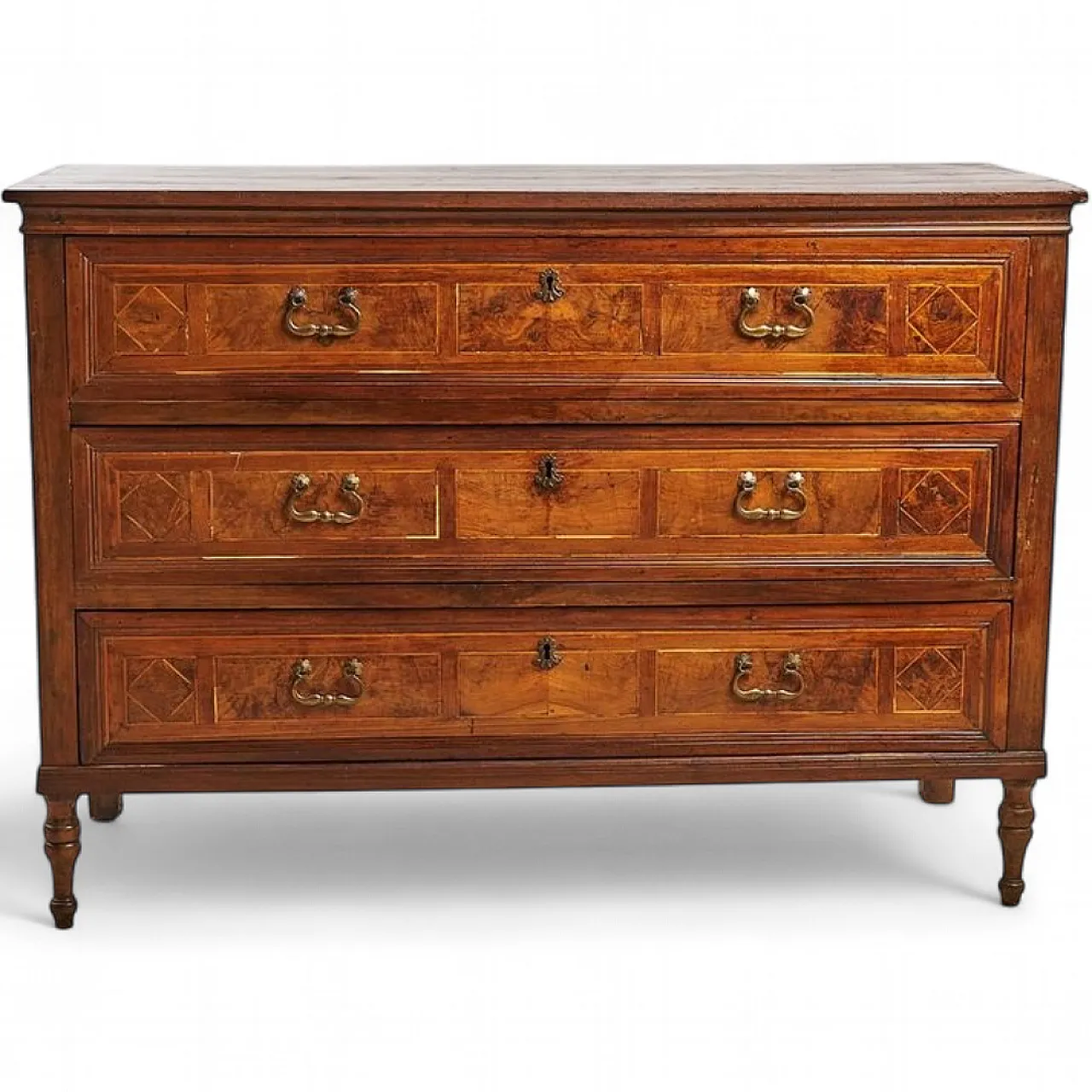 Wooden inlaid Chest of Drawers, 20th century 10