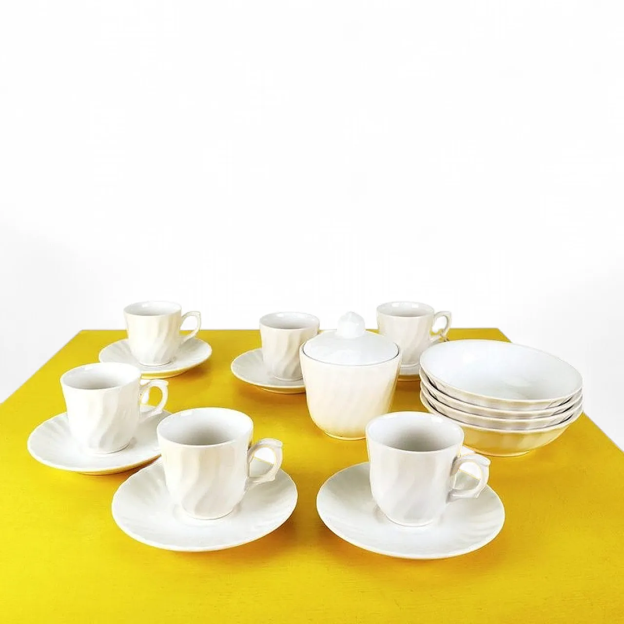 Servizio da caffè da 17 in ceramica di Fontebasso Treviso, '900 6