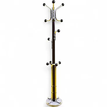 Metal Coat Stand with Marble Base, 1970s