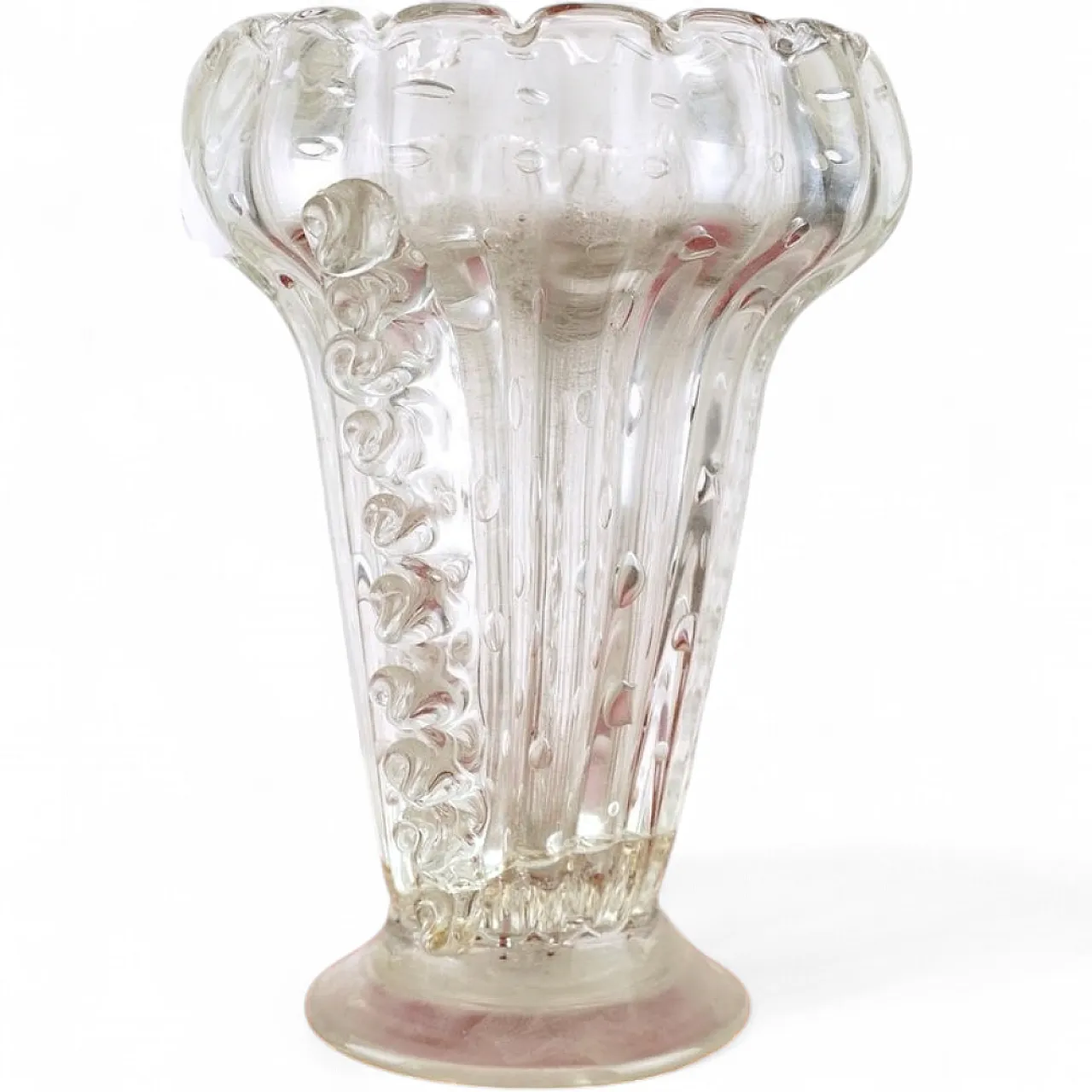 Murano Glass Vase attributed to Seguso, 20th century 6