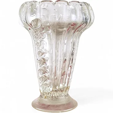 Murano Glass Vase attributed to Seguso, 20th century